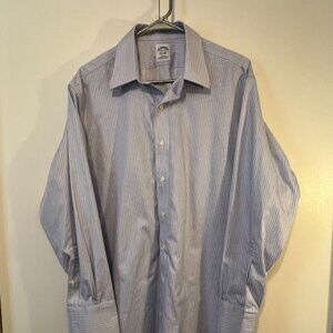 Brooks Brothers Men's Dress Shirt, French Cuffs, Egyptian Cotton, Size 16 1/2-34